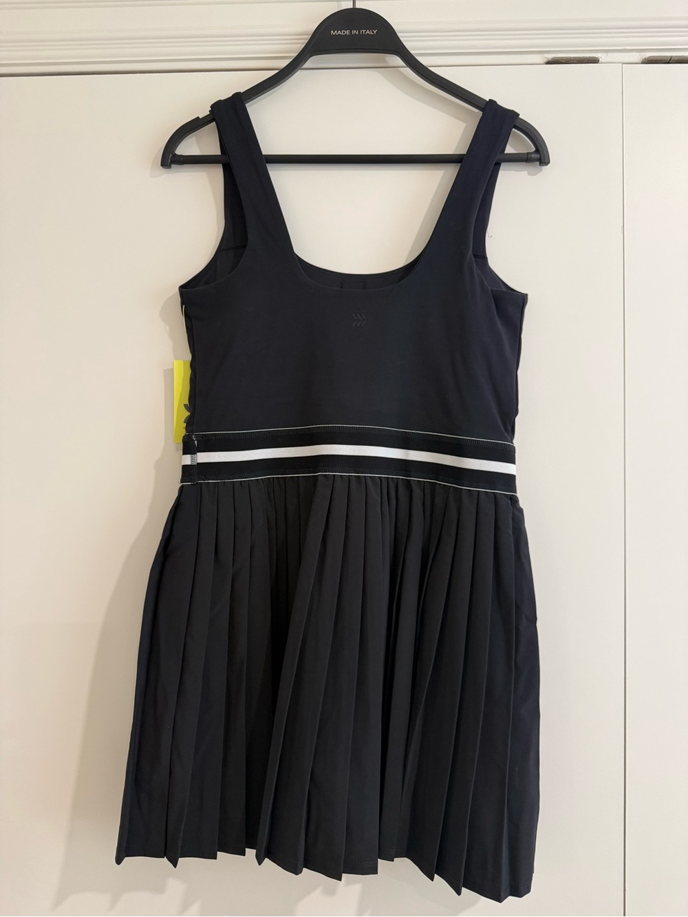 Target Black Athletic Dress with White Stripe Hem